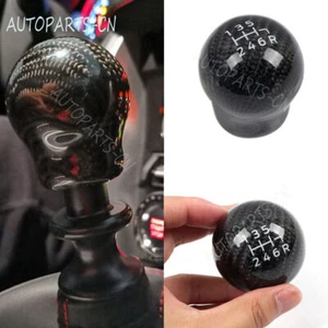 for Subaru WRX STi 2015-2021/BRZ 2013-2020 Carbon Fiber 6-Speed Gear Shift Knob - Picture 1 of 8