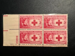 US 1948 3¢ Clara Barton Red Cross - Scott # 967 MNH - OG - Block of 4 stamps - - Picture 1 of 2