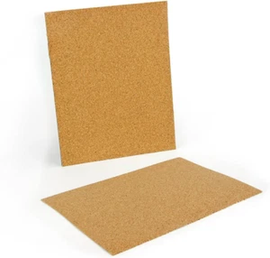 Products Cork Sheets - 2 Mil Thick Cork Sheets - 8.5 X 11 Inches, 2 Sheets - Picture 1 of 5