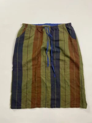 Gudrun Sjöden Multicolor Striped Linen A-Line Mini Skirt Size M / W31 - Image 1 of 4