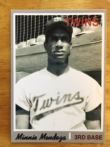 1970 Topps Minnie Mendoza Rookie Custom Cards That Never Were Minnesota Twins - Picture 1 of 2