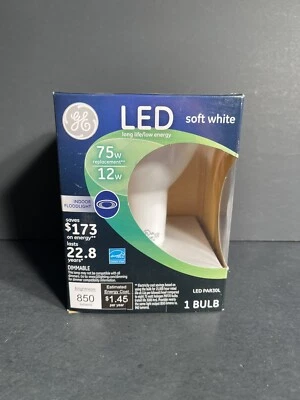 GE 75w 12w Soft White LED PAR30L Indoor Floodlight Bulb 96847 - Image 1 of 2
