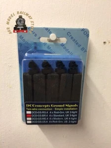 Señales de tierra DCC Concepts DCD-GS-BR.4 alfa-mimic 3 luces rojo/verde (4) - Imagen 1 de 1