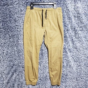 Volcom Youth True To This Joggers Skate Skater Drawstring Beige Size M - Picture 1 of 13