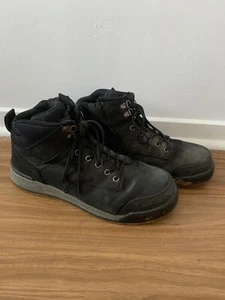 Hard Yakka Work Boots Safety 3056 Lace Side Zip, Mens Size 10.5 Black - Picture 1 of 9