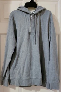 Vintage Chaps Gray Zip Hoodie~ Streetwear~ India~ Preppy~Cotton~ Men's Large~EUC - Picture 1 of 5