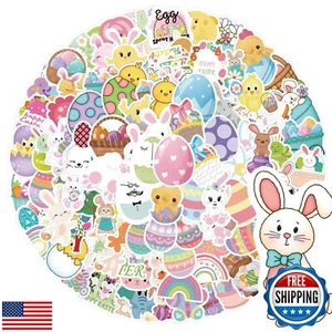 Easter Stickers, 100 PCS Cute Easter Stickers for Kids, Aesthetic Waterproof - Picture 1 of 5