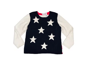 Liz Claiborne Stars Stripes Knit Sweater 4th Of July Memorial Day Size L - Picture 1 of 4