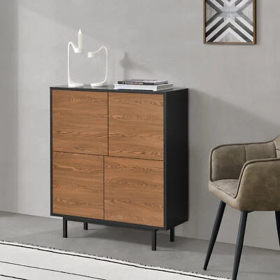[en.casa] side cabinet wall cabinet living room cabinet storage dresser console - Image 1 of 4