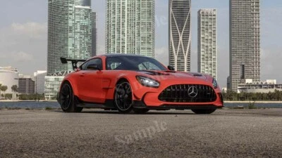 Mercedes AMG GT Black Series 2021 High Res Wall Decor Print Photo Poster