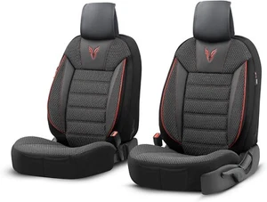 Otom Car Seat Covers Toro Design Front Seat ,Fit Cars, Trucks, SUVs - Black - Picture 1 of 9