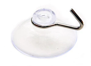 45 mm Metall/Draht Haken Saugnäpfe Standard Kunststoff/Gummi Fenstersauger - Bild 1 von 1