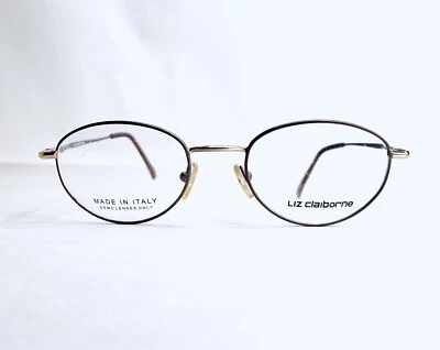 Nuevo Liz Claiborne Dorado Tostado Beige Ovalado Metal Gafas Italia LC168 51 20 135 Foto 1 de 4