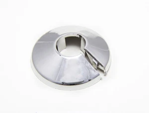 Radiator Pipe Collars Rose Surround Chromed Plastic Fits 15mm Pipe Pack Of 4 - Picture 1 of 1