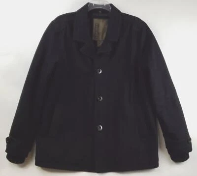 Buckle BKE Blazer Coat Men Black XL Wool Lined Pockets Heavyweight Notch Lapel - Image 1 of 4