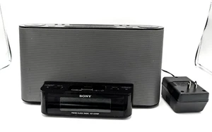 Sony ICF-CS15iP iPod Audio Docking System 30-Pin Speaker Clock Radio /w Cord - Picture 1 of 6