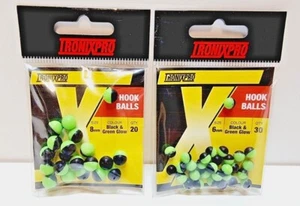Tronix Pro Hakenkugeln / weiche Angelperlen - schwarz & grün leuchtend - Bild 1 von 3