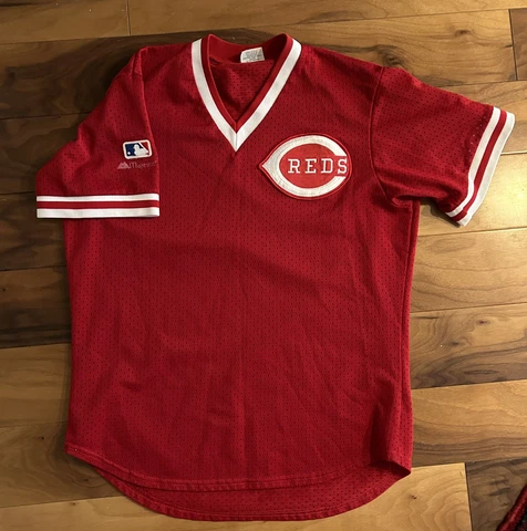 Vintage Majestic Cincinnati Reds Batting Practice Jersey Size XL Cover