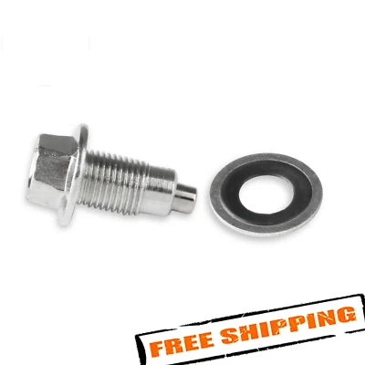 Tapón de cárter de aceite cromado Mr. Gasket 15 Foto 1 de 4