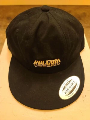 New volcom shift stone logo yupoong classic black STRAPBACK adjustable HAT CAP - Image 1 of 4