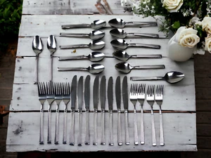 Michael Lloyd MANDOLIN Stainless Flatware 29 Piece Mixed Lot Knife Spoon Fork - Picture 1 of 15