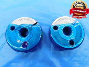 11/16 16 UNS SPECIAL THREAD RING GAGES .6875 GO NO GO P.D.'S = .6459 & .6397 - Picture 1 of 2