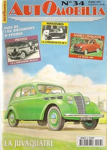 AUTOMOBILIA 34 RENAULT JUVAQUATRE CARROSSIER FRANAY VESPA 400 CITROENNETTE HP5 - Bild 1 von 2