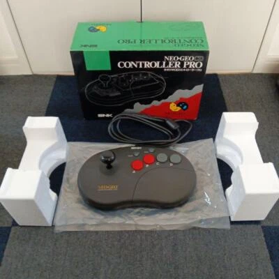 Neo Geo CD Controller Pro Arcade Stick black SNK Wired boxed japan used tested - Image 1 of 4