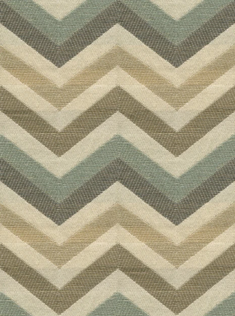 Kravet Lt. Blue Grey Beige Zig Zag Chevron Upholstery Fabric 4.55 yd 32549-1611 - Image 1 of 1