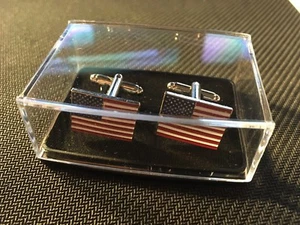 american flag cuff links flag cufflinks American flag cufflinks silver color  - Picture 1 of 12