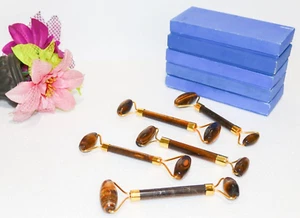 5Pc X Multicolor Tiger Eye Facial Massage Roller Anti-Aging Wholesale Lot - Picture 1 of 16