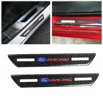 Наклейка на панель подоконника и потертости для задней двери автомобиля Ford Carbon X2 - Изображение 1 из 4