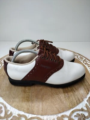 Zapatos de golf FootJoy Green Joys para mujer 7M blanco/marrón 48725 Foto 1 de 4