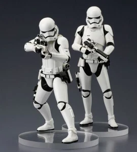 Star Wars Episode VII 2 First Order Stormtrooper ARTFX Statue 2-Pack Kotobukiya - Foto 1 di 9