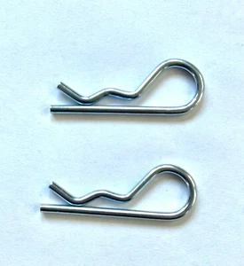 Hairpin Cotter Pins - Zinc Coated - Free Shipping - for 1/4" to 1/2" pin - qty 2 - Picture 1 of 1