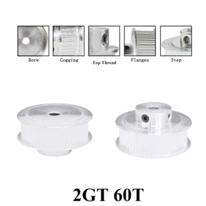Polea de correa de distribución 2GT 60T rueda síncrona para impresora 3D de aluminio con correa de 10 mm - Imagen 1 de 5