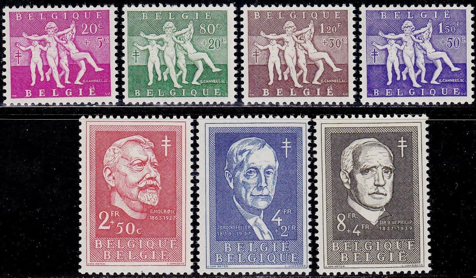 Bélgica 1955 (979-985) Artistas Foto 1 de 1