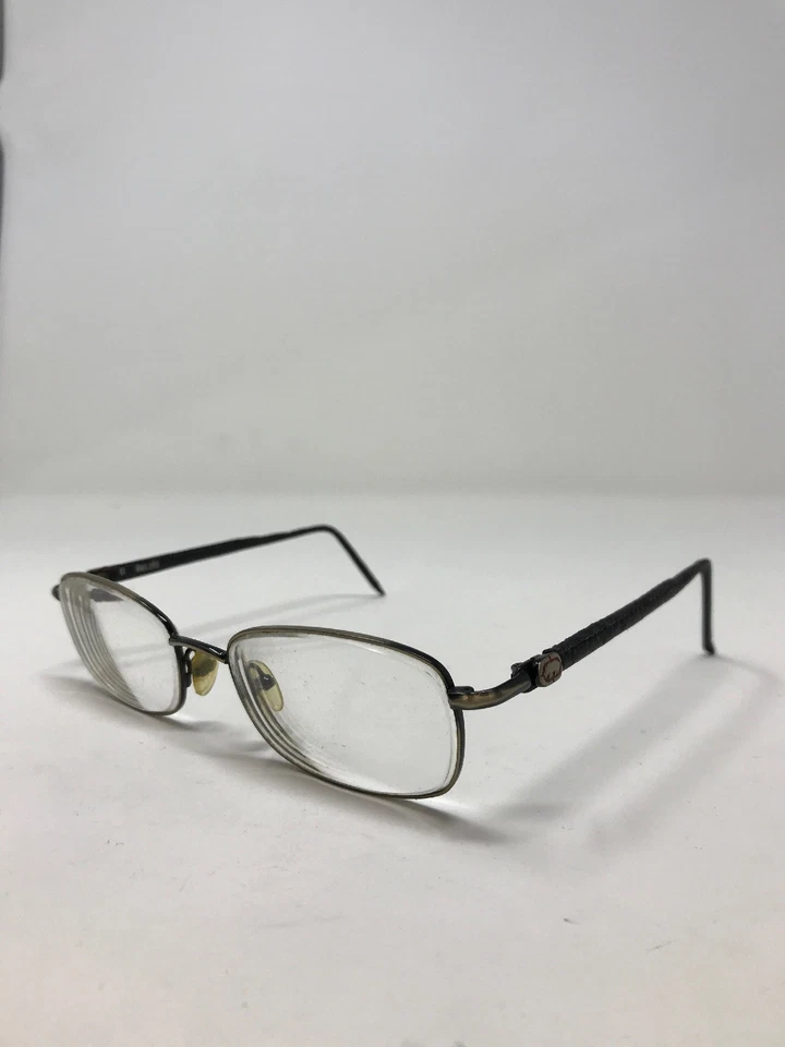 Monturas de gafas Mark Ecko 5004-AG cuero 55-19-140 borde completo QX53 Foto 1 de 4