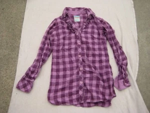 Hang Ten Flannel Shirt Women Size Small Long Sleeve Top Classic Outdoors Preppy - Picture 1 of 14