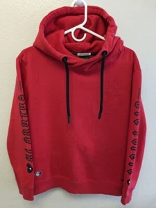 Scotch & Soda Women's Popeye Hoodie Size M Black/Red AMS Blauw Brutus X AB Rare - Picture 1 of 13
