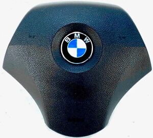 2008-2009 BMW 528i Driver LH Wheel Air Bag Airbag Triangle Design Black OEM