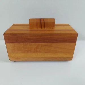 Handmade Solid Maple Wood Jewelry Trinket Treasure Keepsake Box 6x4" - Picture 1 of 10