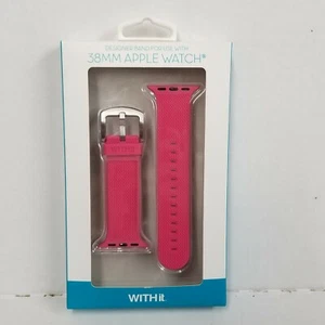 Cinturino Cinturino Silicone per Apple Watch 38/40mm Rosa Caldo Con Scatola Nuovo - Foto 1 di 5