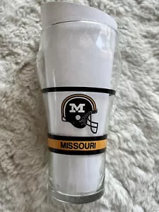 Vintage University Of Missouri Tigers Coca Cola Football Glass - Picture 1 of 3