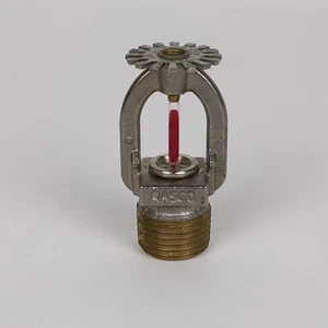 Testa irrigatore vintage Rasco modello 13 vetro rosso decorazione antincendio solo da collezione - Foto 1 di 4