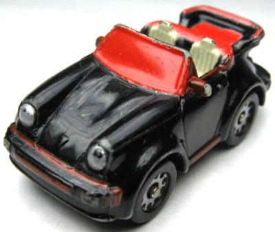 ВИНТАЖНЫЙ 1987 GALOOB МИКРО МАШИНЫ PPORSCHE 911 КАБРИОЛЕТ ЧЕРНЫЙ АВТОМОБИЛЬ С КРАСНОЙ ОТДЕЛКОЙ - Изображение 1 из 4