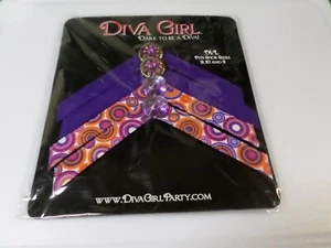 DIVA GIRL M/L - (SE ADAPTA A LAS TALLAS DE ZAPATOS 9,10 Y 11) - CORREAS DE SANDALIA - PÚRPURA - NUEVO EN PAQUETE - Imagen 1 de 2
