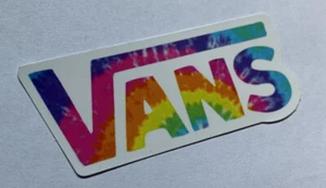 VANS Off The Wall 3” Inch Skateboard Sticker Rainbow Tie Dye Decal - Picture 1 of 5