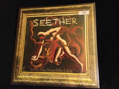 SEETHER - HOLDING ONTO STRINGS BETTER LEFT TO FRAY Limited Ed. Tiger's Eye VINYL - Image 1 of 4