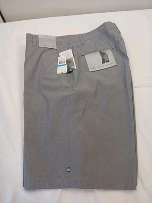 Pantalones Cortos Geoffrey Beene Para Hombres Todo Algodón Chino Frente Plano Talla 36 Caqui Claro Foto 1 de 4